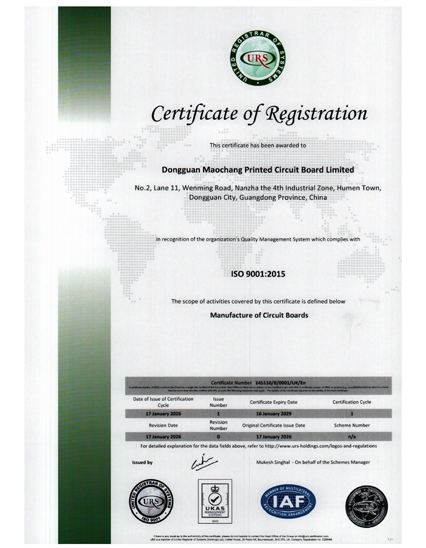 certificato ISO 9001