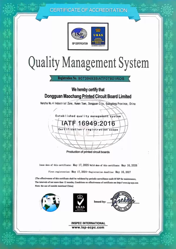 Sistema di gestione della qualità IATF 16949 2016