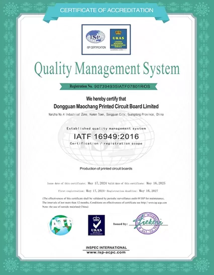 Sistema di gestione della qualità IATF 16949 2016