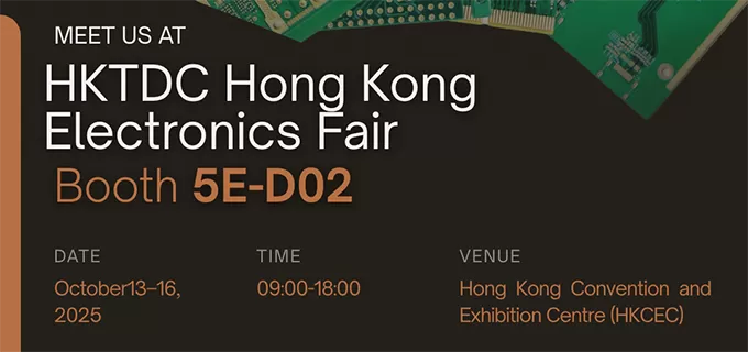 Il PCB Weiyuanda mostra alla fiera dell'elettronica di Hong Kong HKTDC (edizione autunnale) 2025!